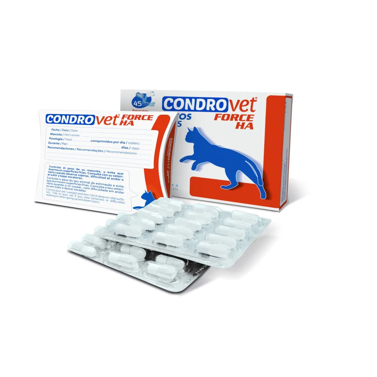 Kапсулы для кошек Bioiberica Condrovet Force HA 45 шт - Product Image