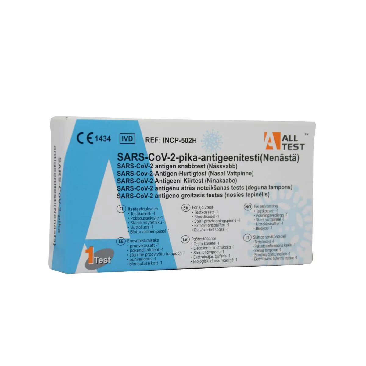 ANTIGEENI KIIRTEST COVID-19 ALLTEST ISE TESTIMISEKS N1 - Product Image 1