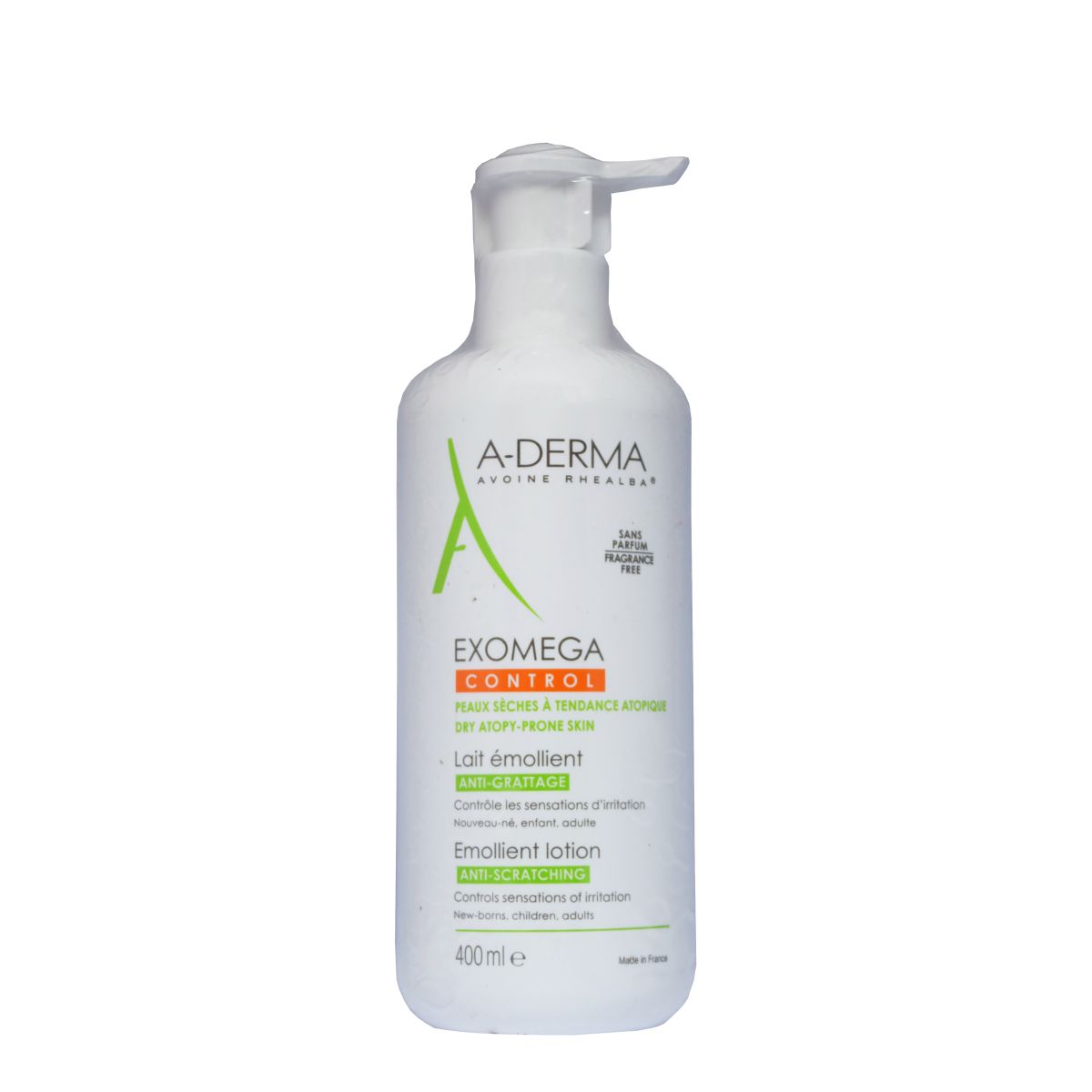 A-DERMA EXOMEGA CONTROL EMOLLIENT LOTION  400 ML - Product Image