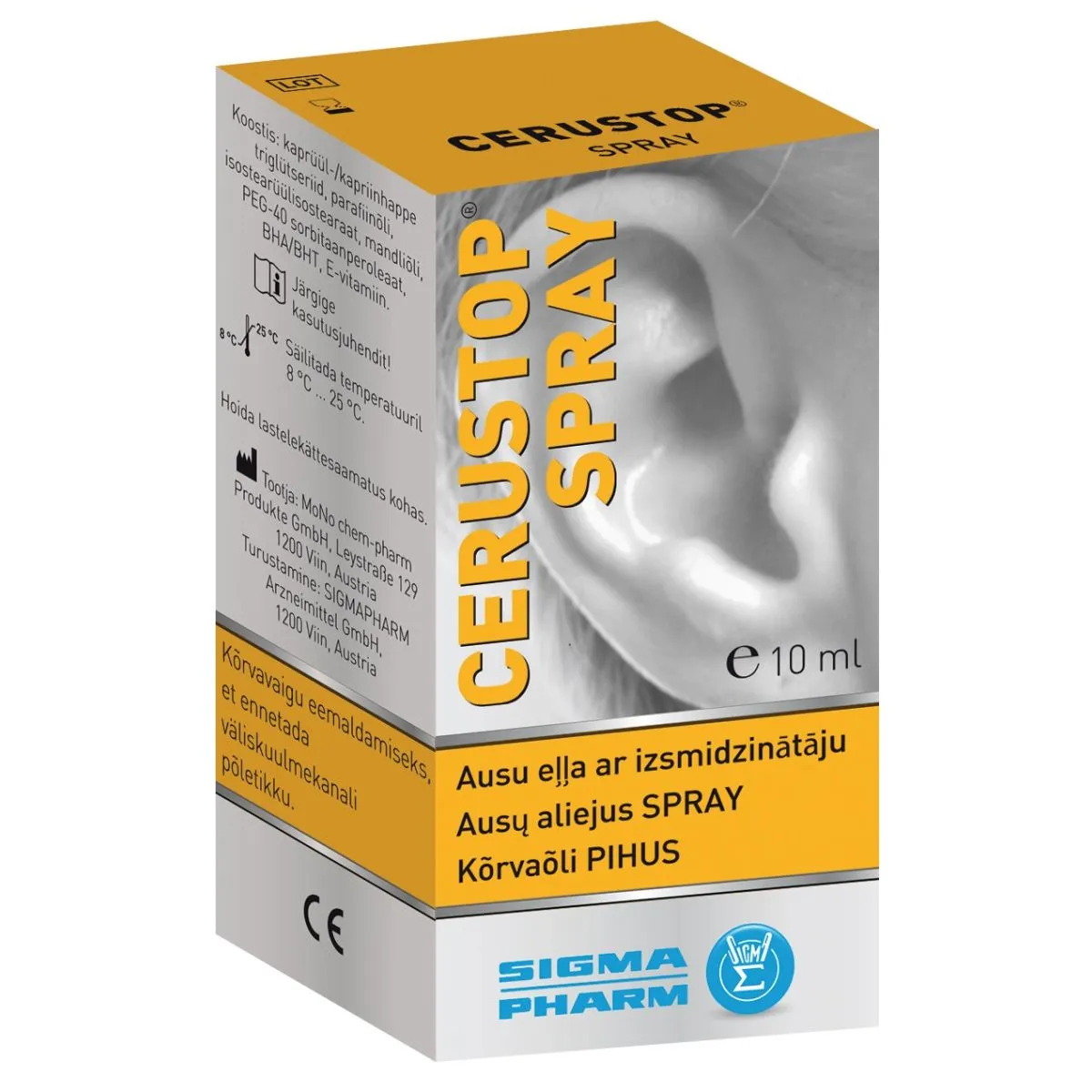 CERUSTOP KÕRVAÕLISPREI 10ML - Product Image