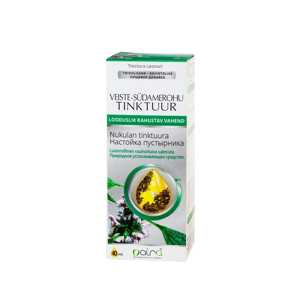 PAIRA VEISTE-SÜDAMEROHU TINKTUUR 40ML - Product Image