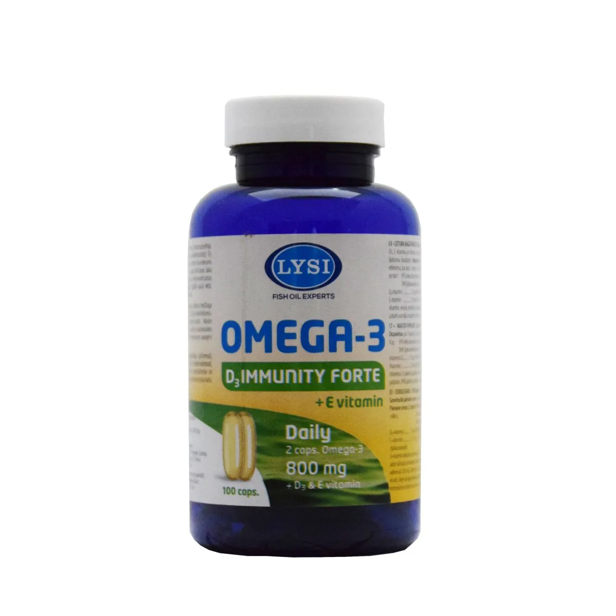 LYSI OMEGA-3 IMMUNITY FORTE KAPSLID N100 - Product Image