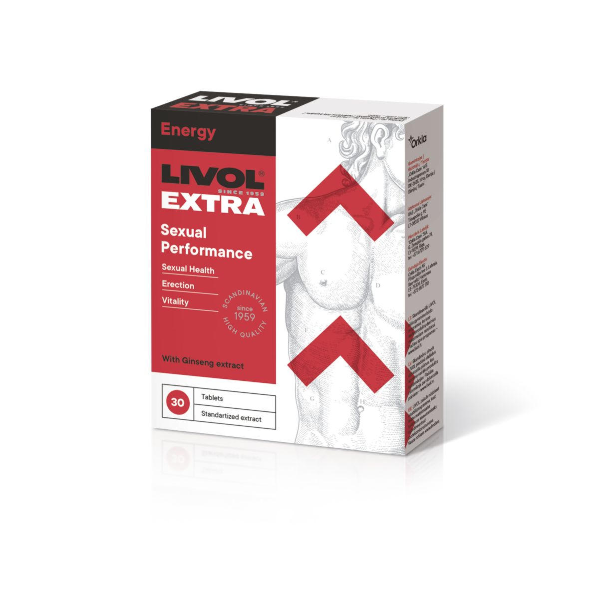 LIVOL EXTRA SEXUAL PERFORMANCE TBL N30 - Product Image