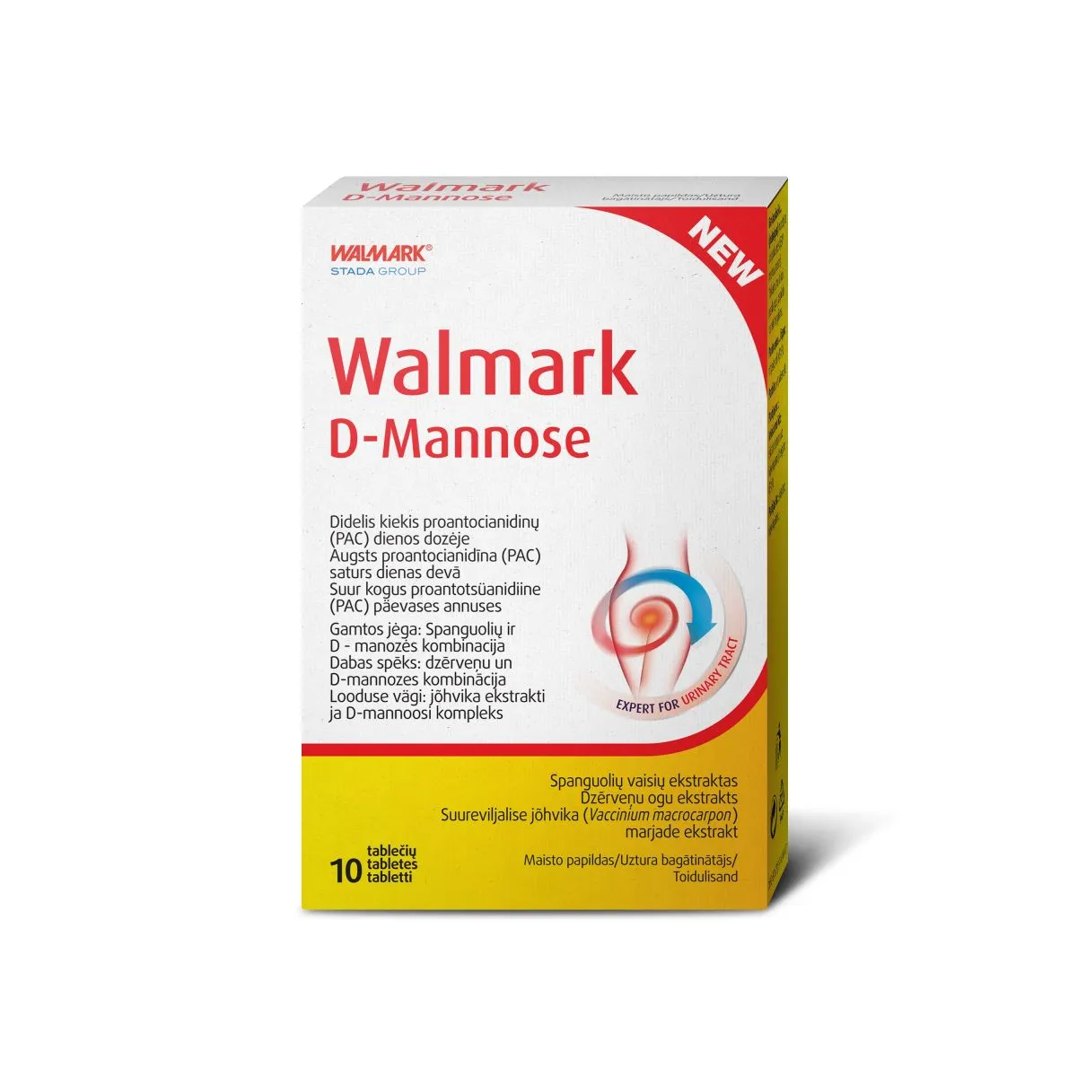 URINAL WALMARK D-MANNOSE TBL N10 - Product Image