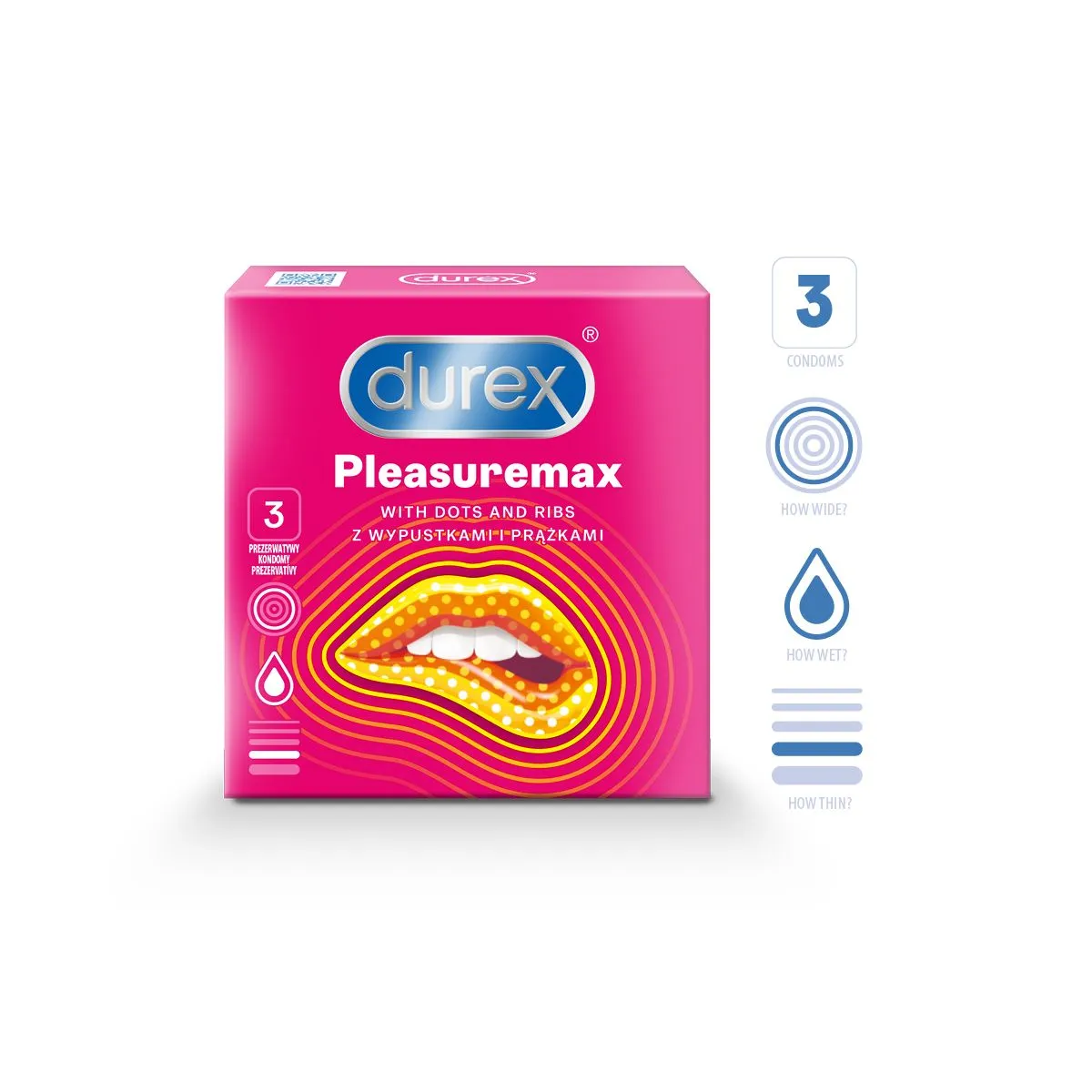 DUREX KONDOOMID PLEASUREMAX N3 - Product Image