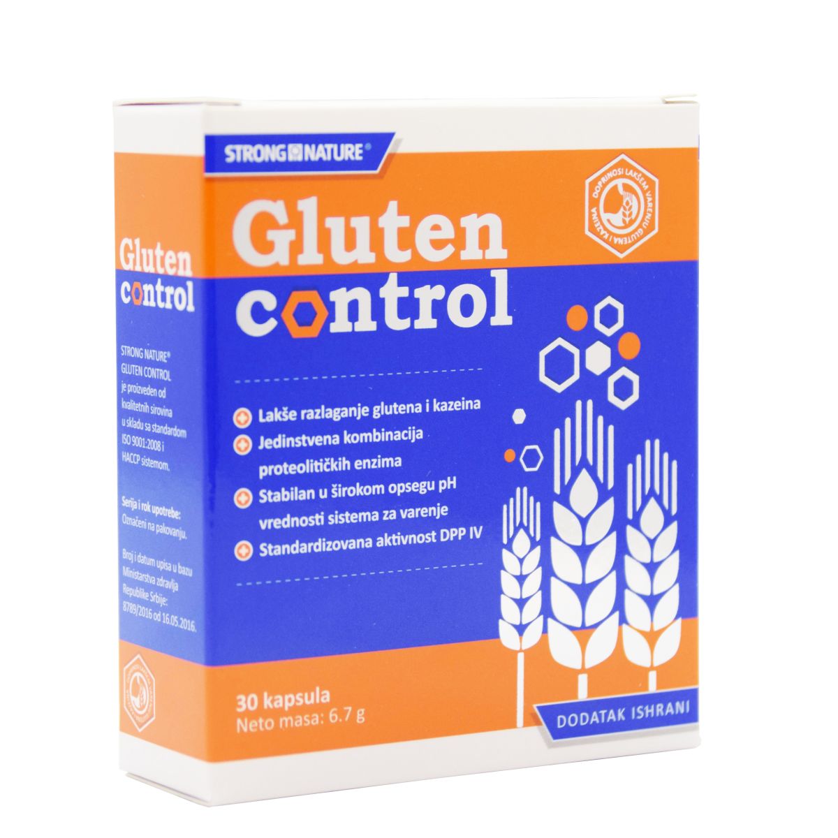 STRONG NATURE GLUTEN CONTROL CAPS N30 - Product Image