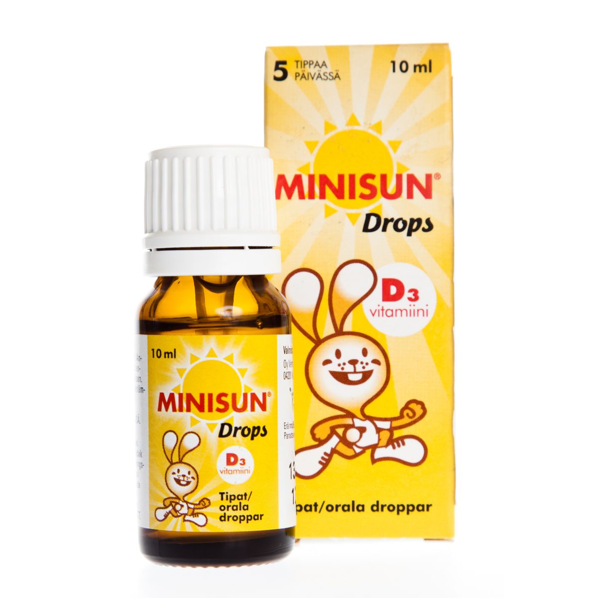 MINISUN JUNIOR VITAMIIN D TILGAD 10ML - Product Image