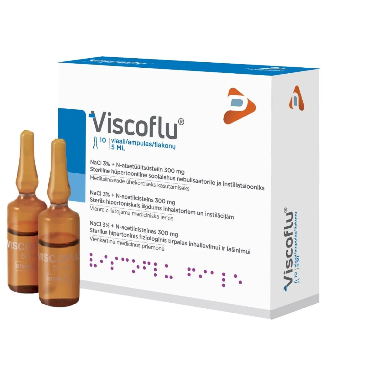 VISCOFLU INHALEERITAV LAHUS 5ML N10 - Product Image