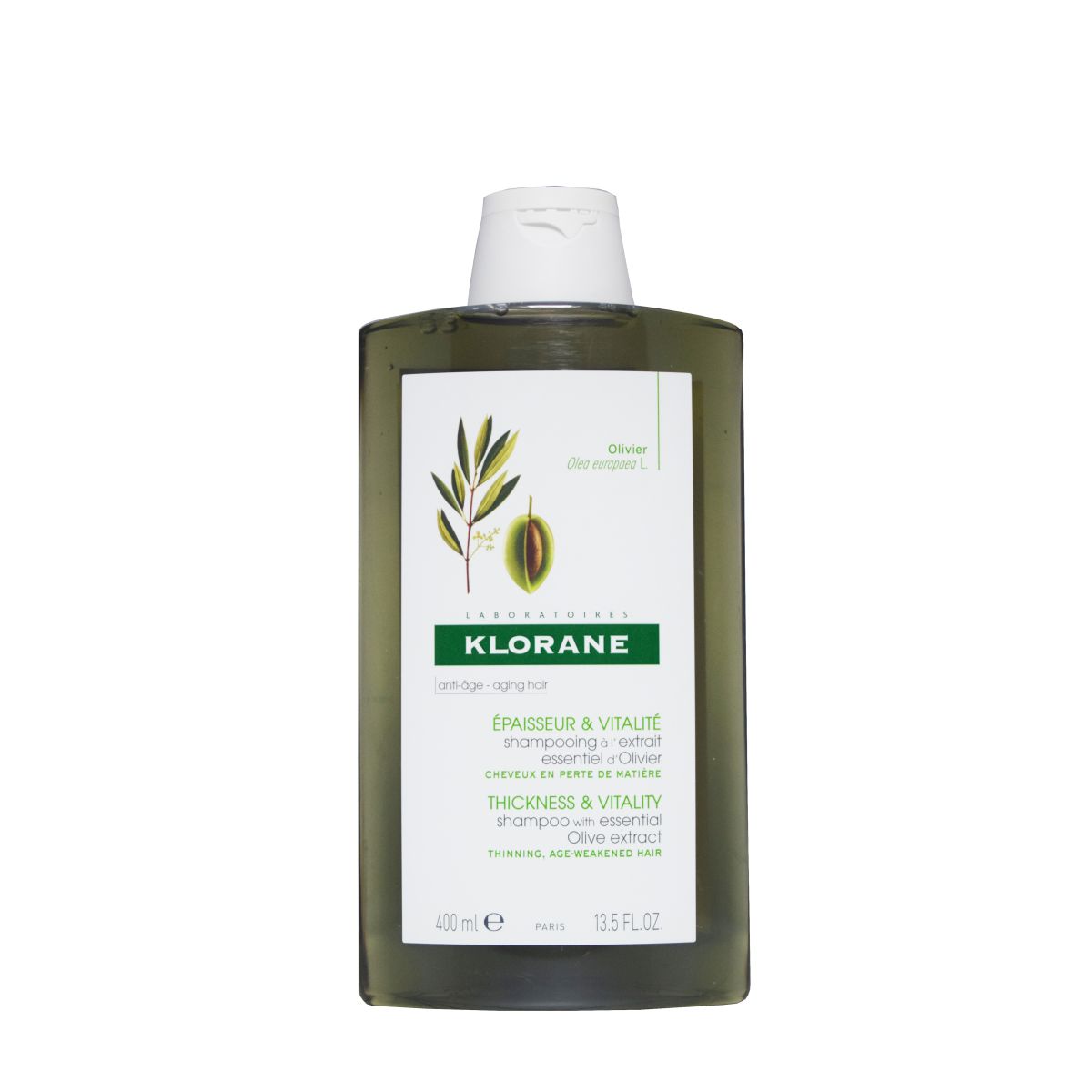 KLORANE SHAMPOON OLIIVIEKSTRAKTIGA TAASTAV 400ML - Product Image