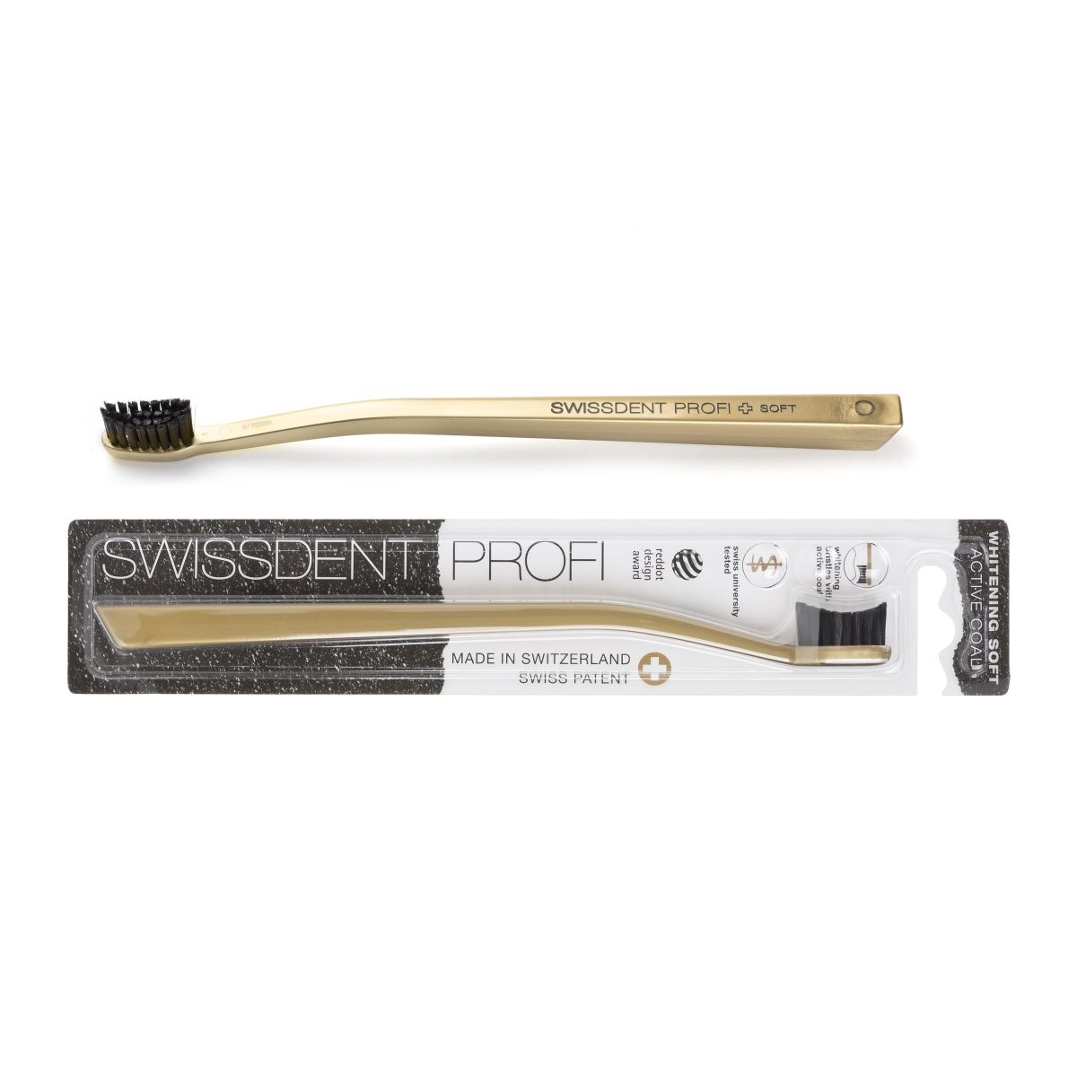 SWISSDENT HAMBAHARI PROFI WHITENING KULDNE/AKTIIVSÖE HARJASED N1 - Product Image