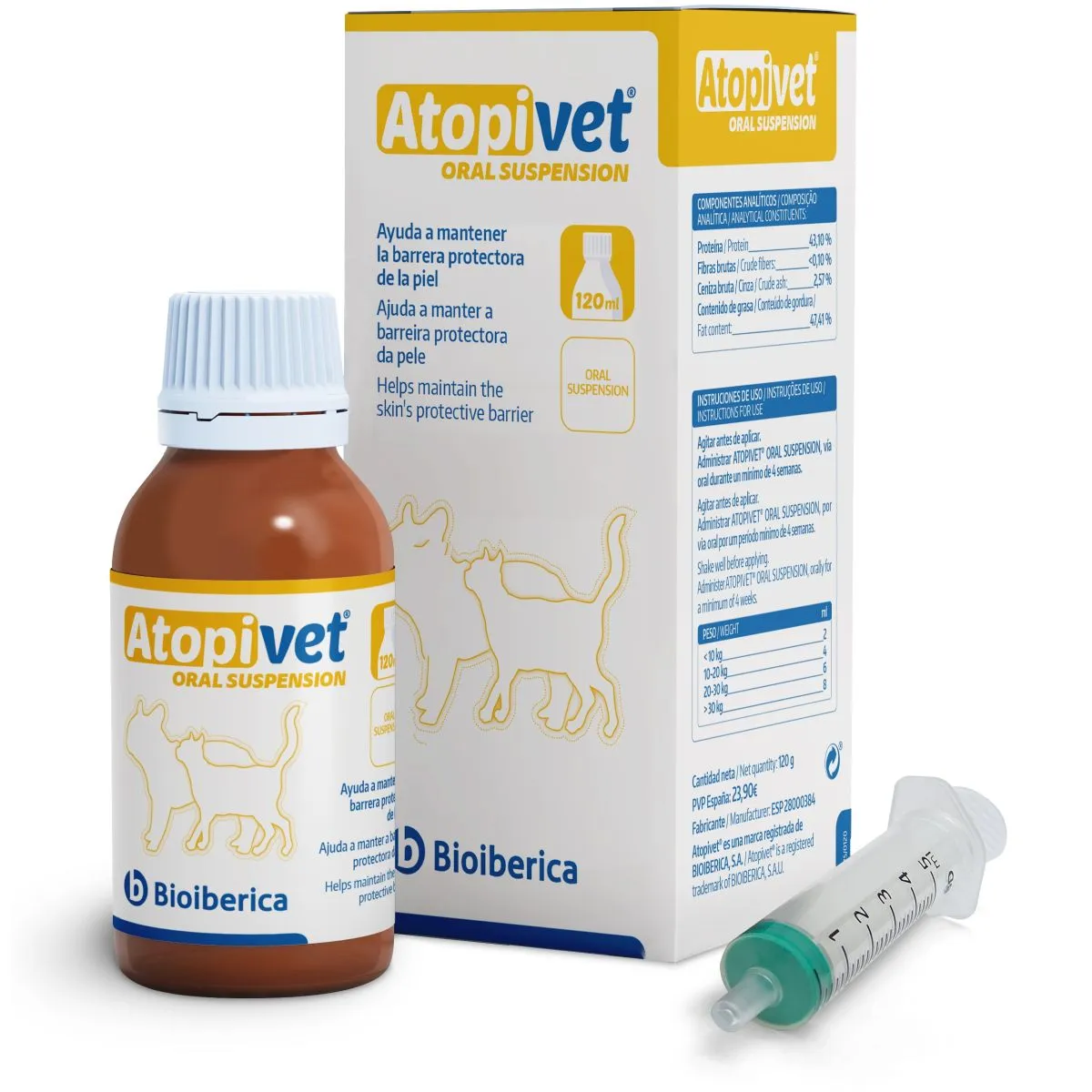 Cуспензия пероральная Bioiberica Atopivet 120 мл - Product Image