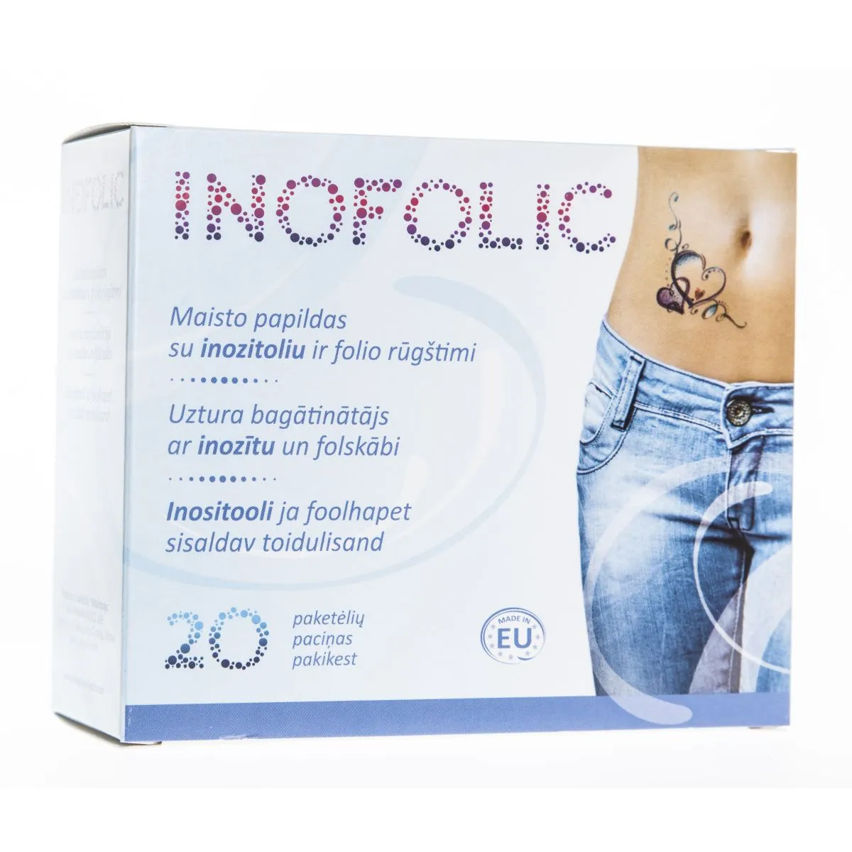 Inofolic pulber 2 g + 200 mcg N20 - Product Image