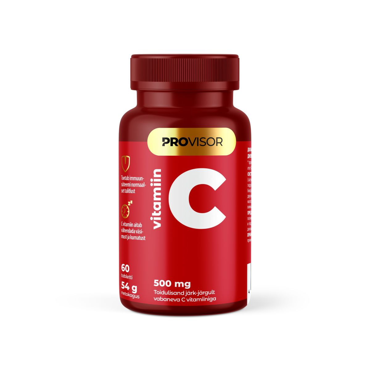 PROVISOR VITAMIIN C  PROLONG TBL 500MG N60 - Product Image