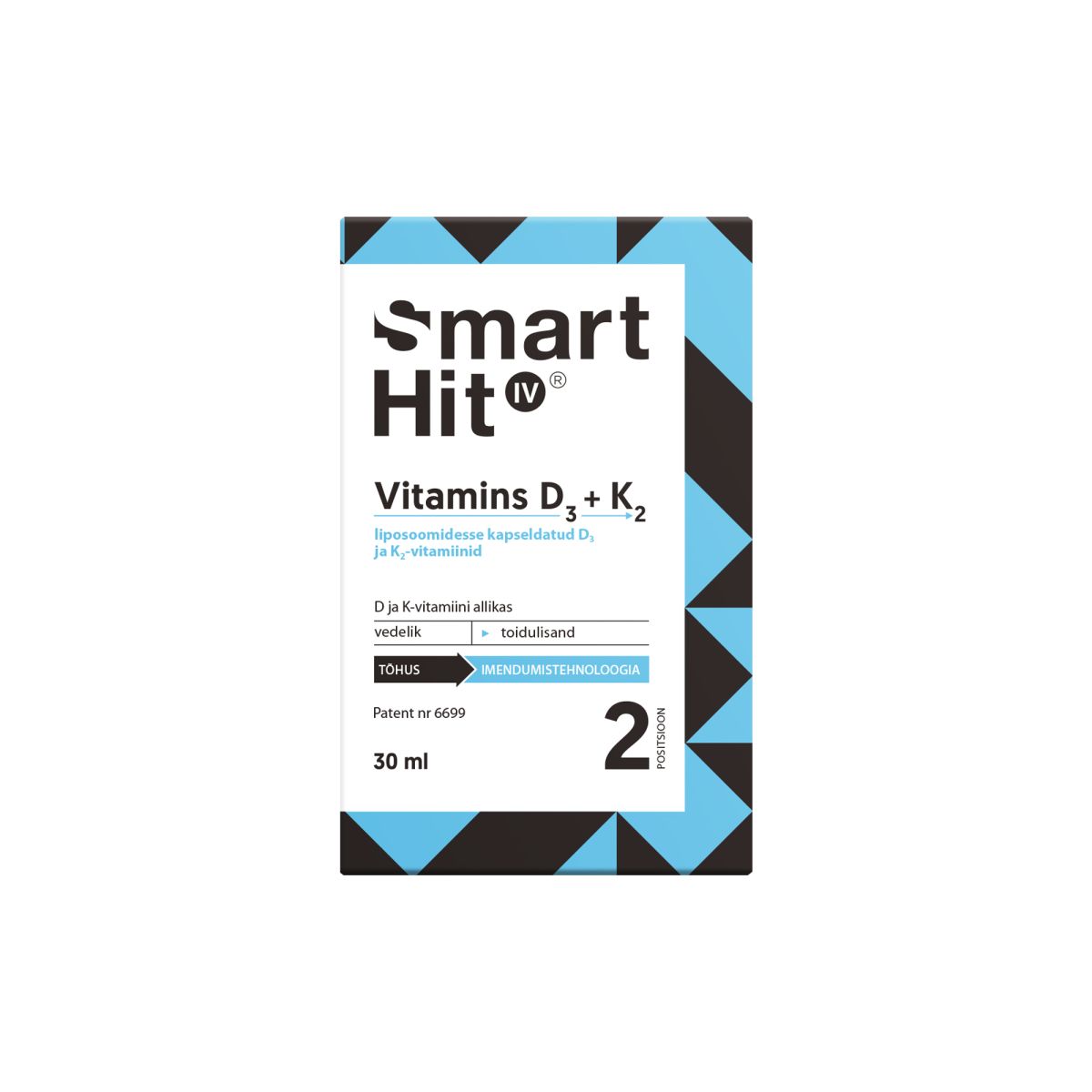 SMARTHIT IV VITAMINS D3+K2 30ML - Product Image