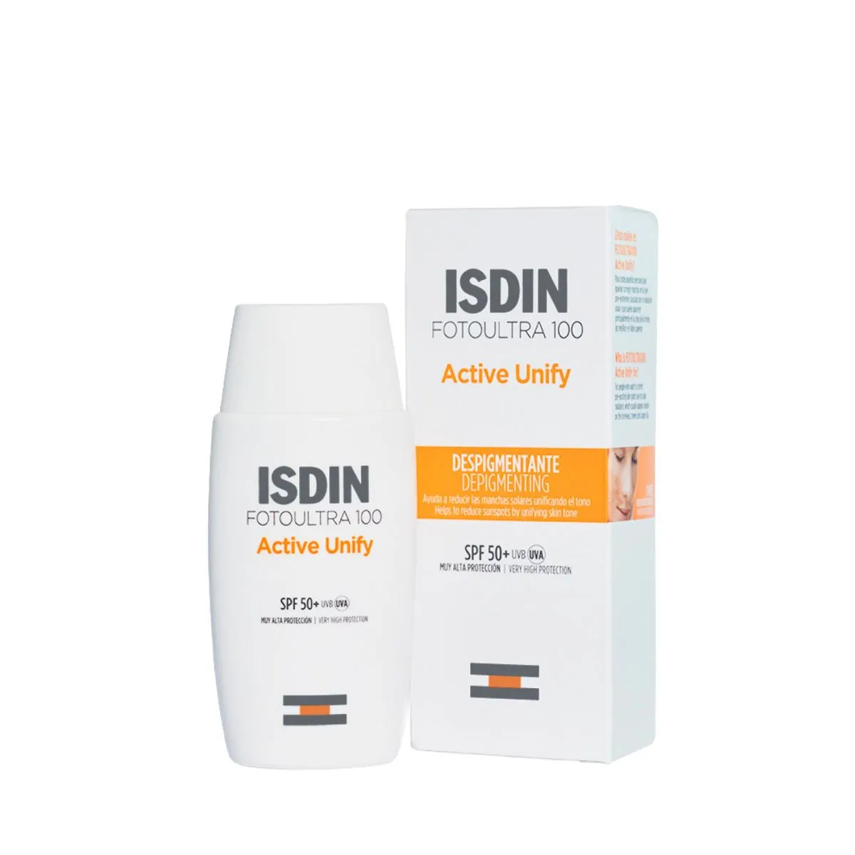 ISDIN PÄIKESEKAITSEVEDELIK NAHATOONI ÜHTLUSTAV SPF50+ 50ML - Product Image