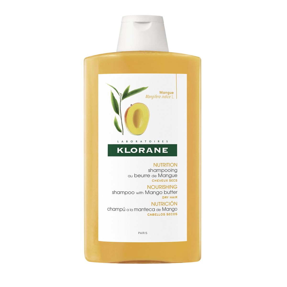 Klorane Nourishing Treatment Shampoo with Mango Butter 400ml - Product Image