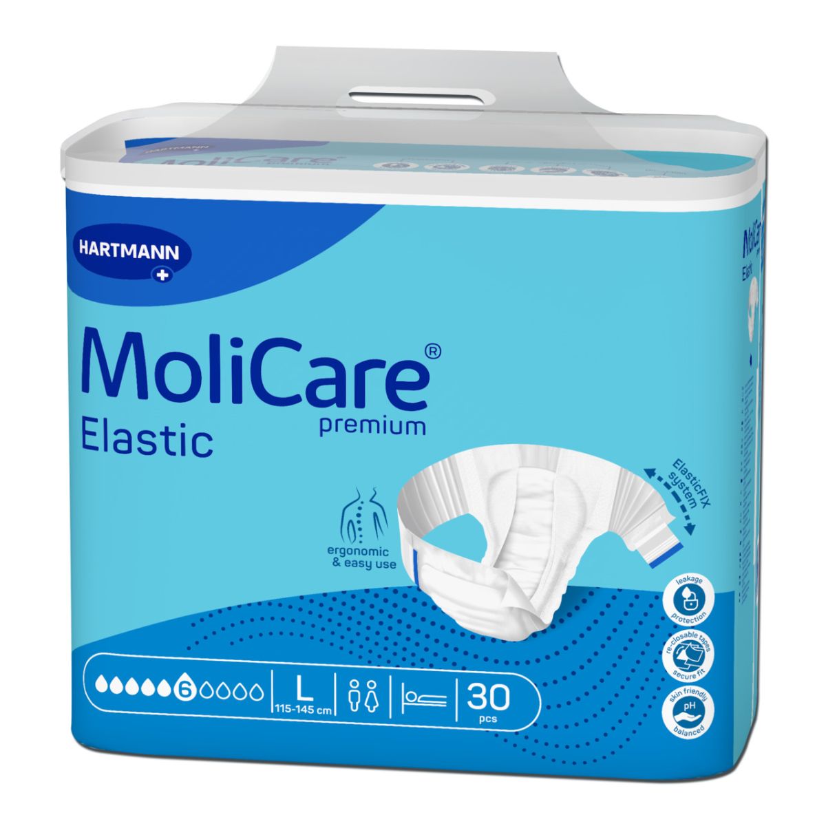 MOLICARE ELASTIC 6 TILKA L N30 /165273/ - Product Image