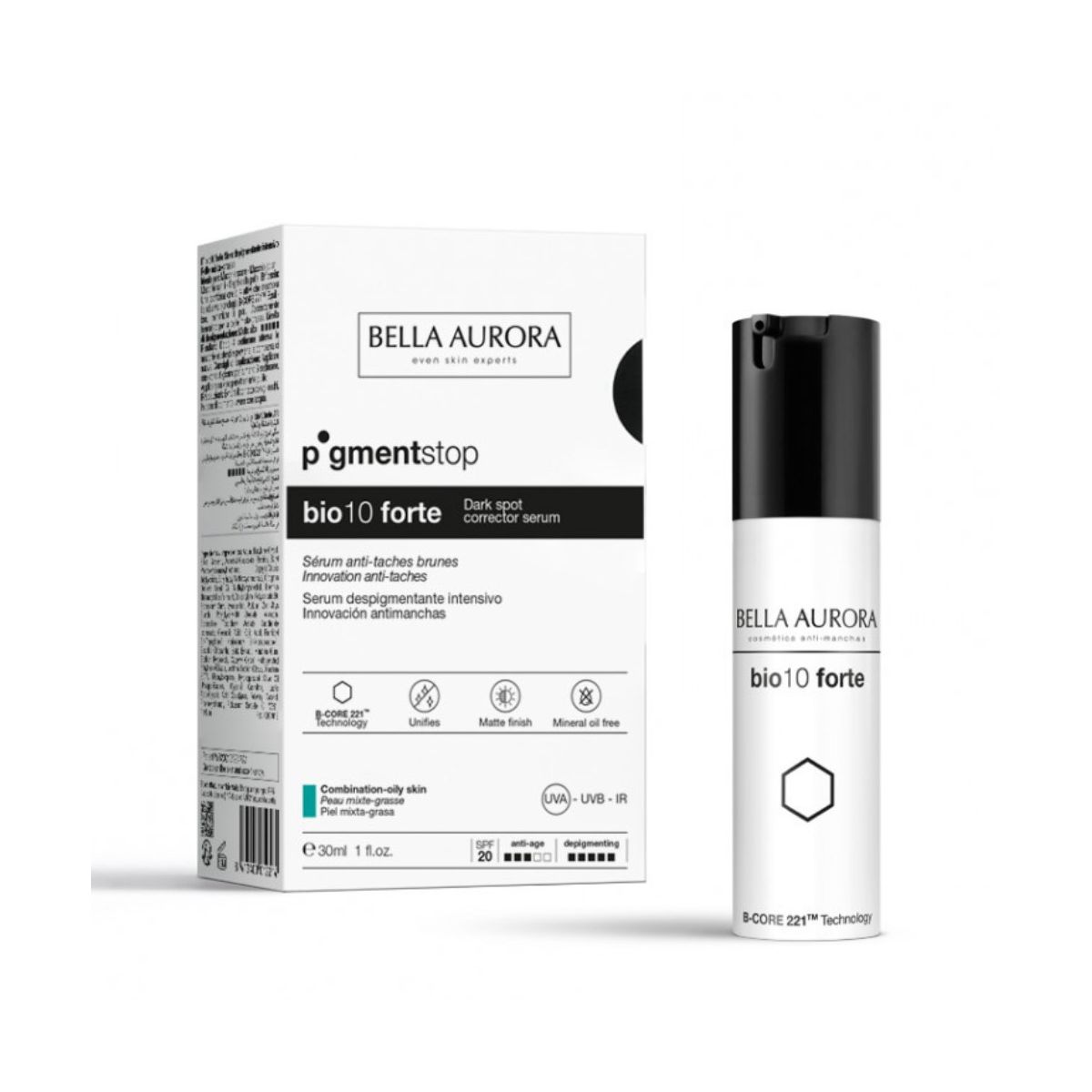 BELLA AURORA BIO10 FORTE ANTI-DARK SPOT SEERUM 30ML - Product Image