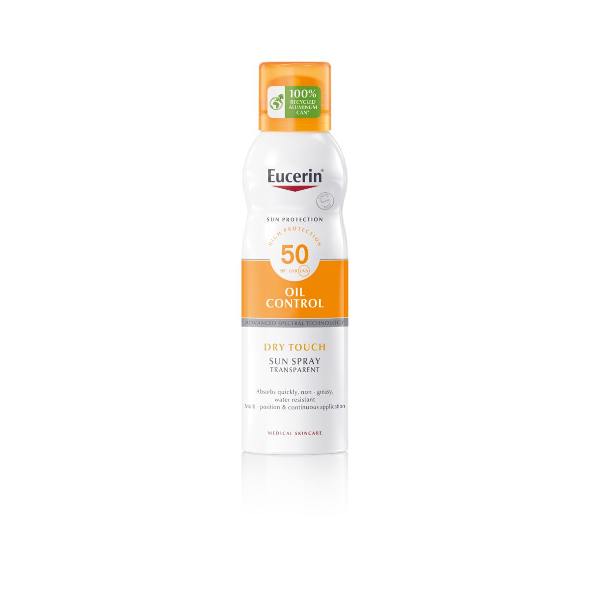 EUCERIN SUN PÄIKESEKAITSEAEROSOOL SPF50 200ML - Product Image