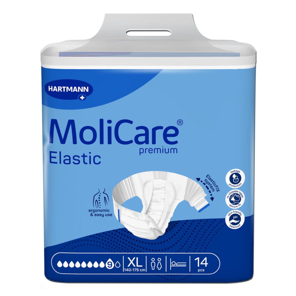 MOLICARE ELASTIC 9 TILKA XL N14 /165574/ - Product Image