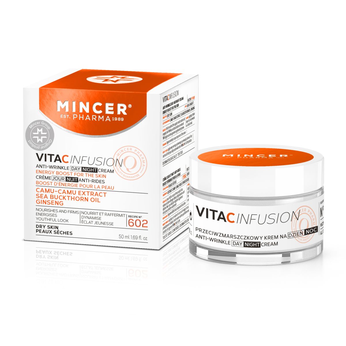 MINCER PHARMA VITA C PÄEVA- JA ÖÖKREEM KORTSUDEVASTANE 50ML - Product Image