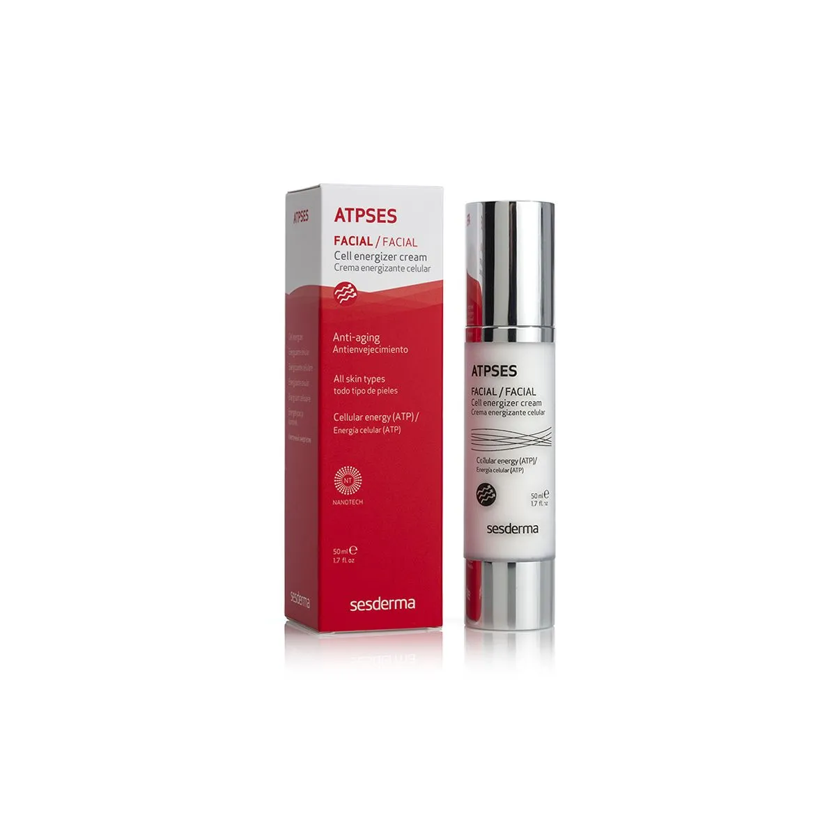 SESDERMA ATPSES RAKKE AKTIVEERIV NÄOKREEM 50ML - Product Image