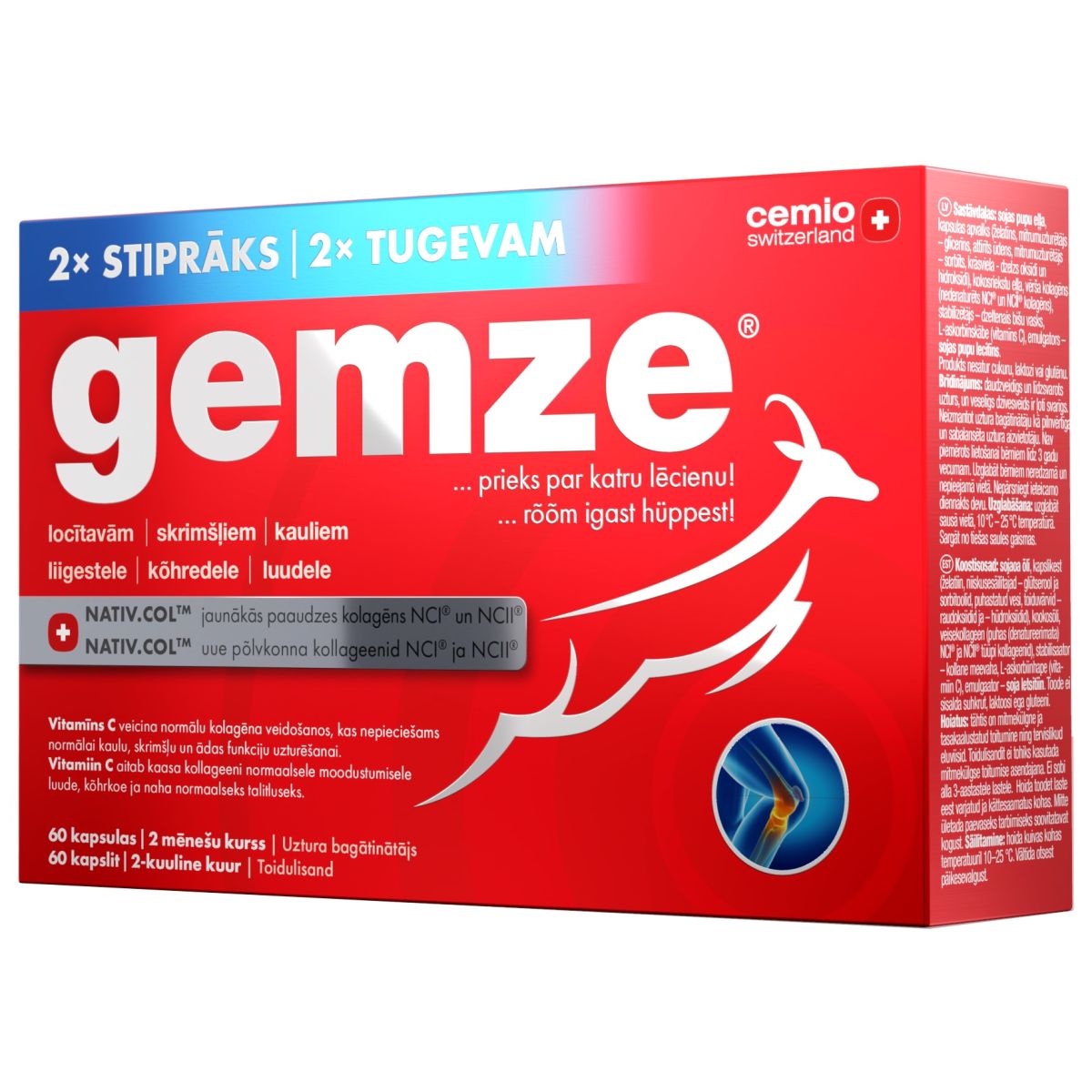 CEMIO GEMZE 2X TUGEVAM KAPSLID N60 - Product Image