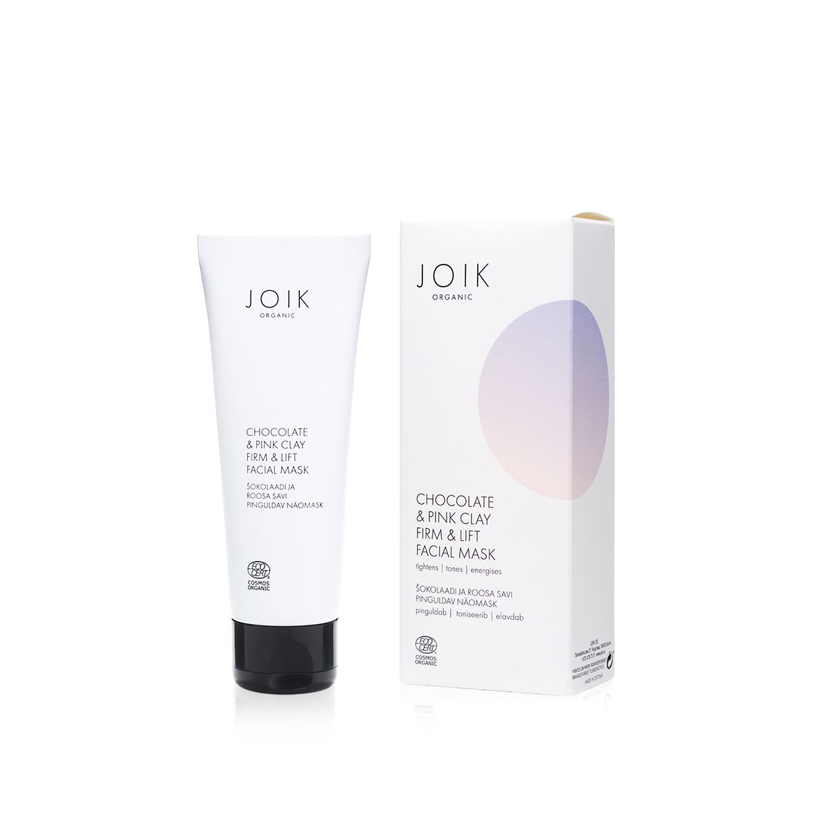 JOIK ORGANIC NÄOMASK PINGULDAV SHOKOLAAD & ROOSA SAVI 75ML - Product Image