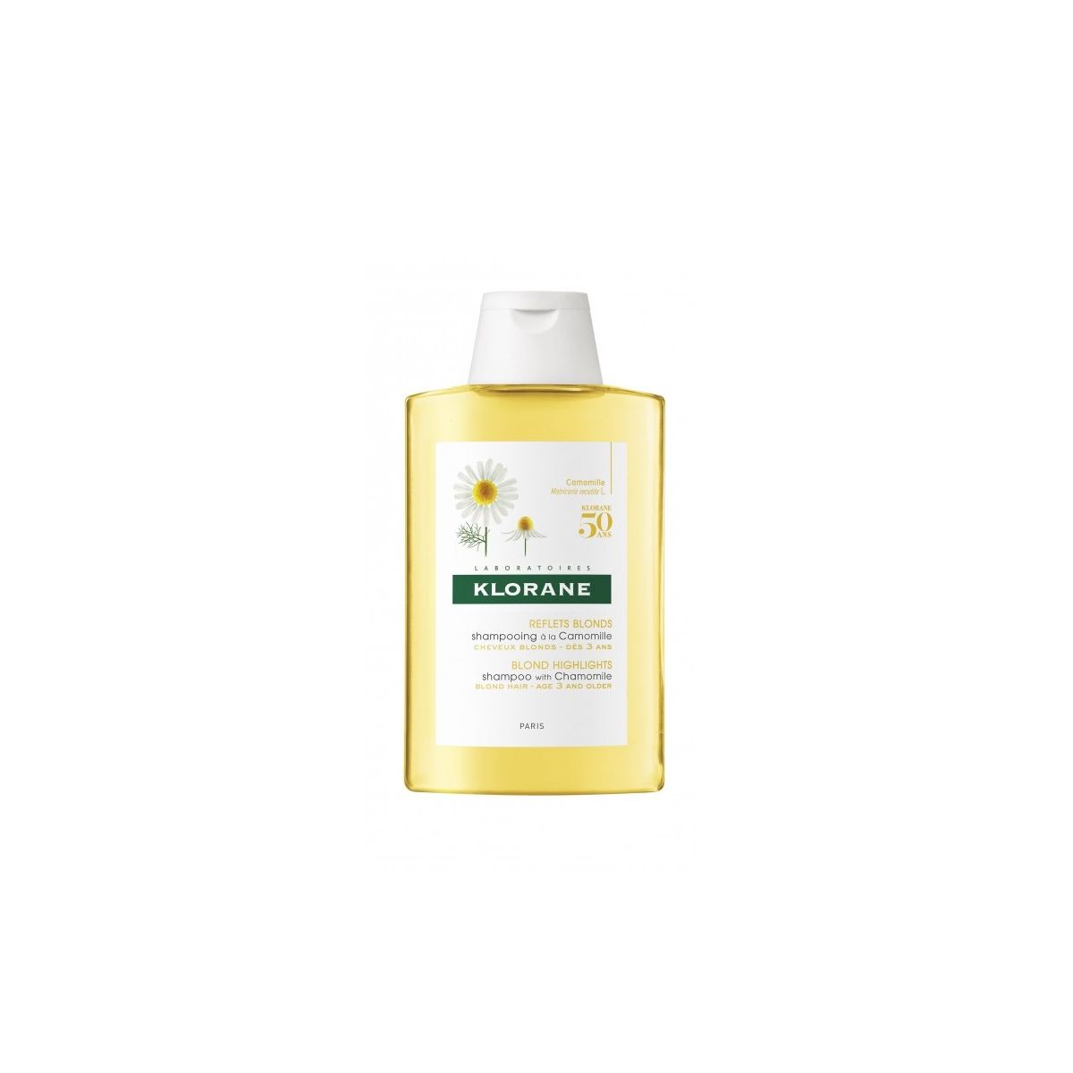 Klorane Blond Highlights Shampoo with Chamomile 200 ml - Product Image