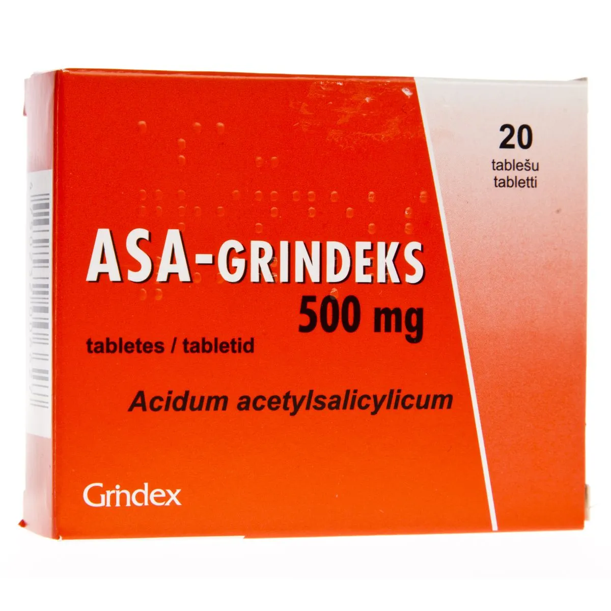 ASA-GRINDEKS TBL 500MG N20 - Product Image