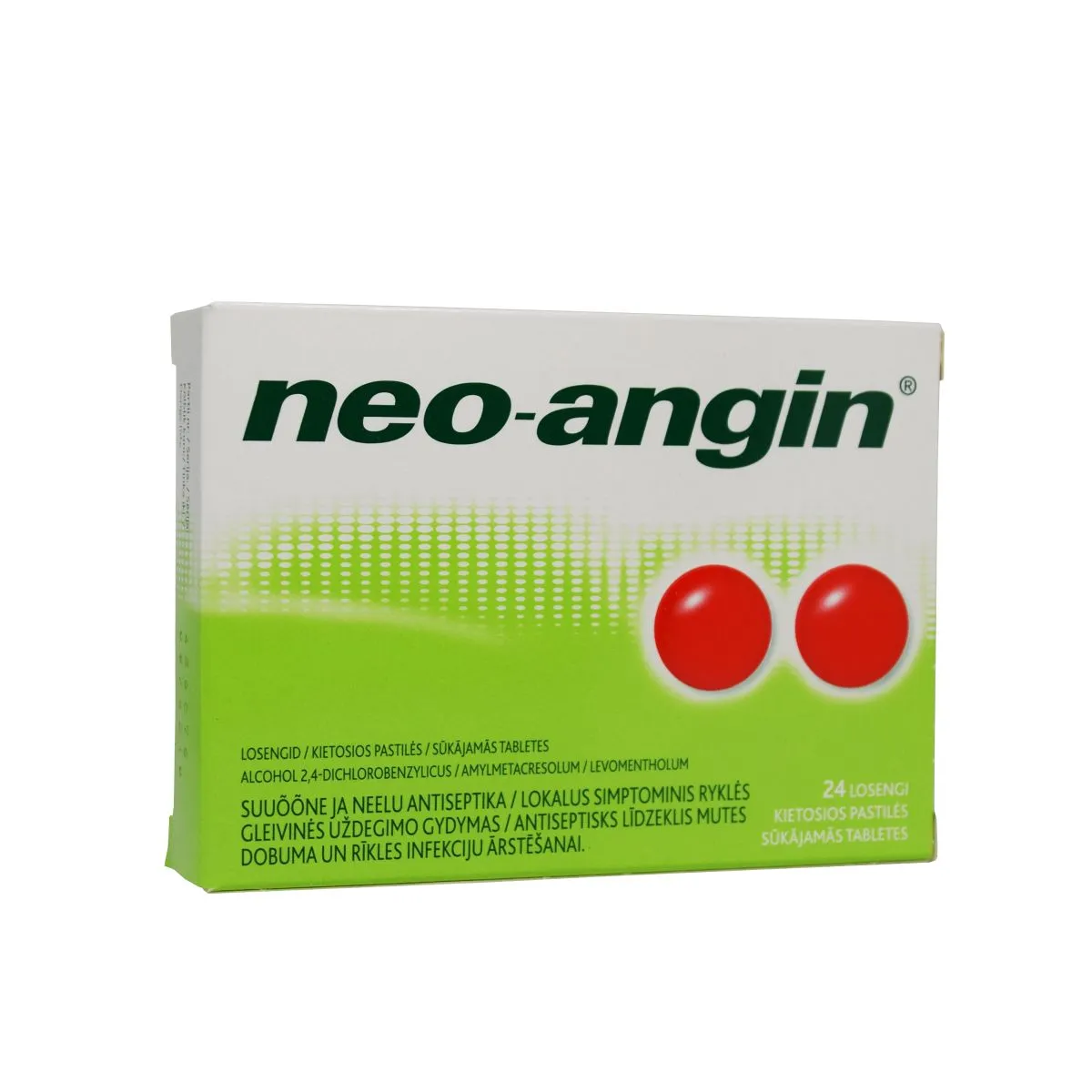 NEO-ANGIN LOSENG 0,6MG+1,2MG+5,9MG N24 - Product Image