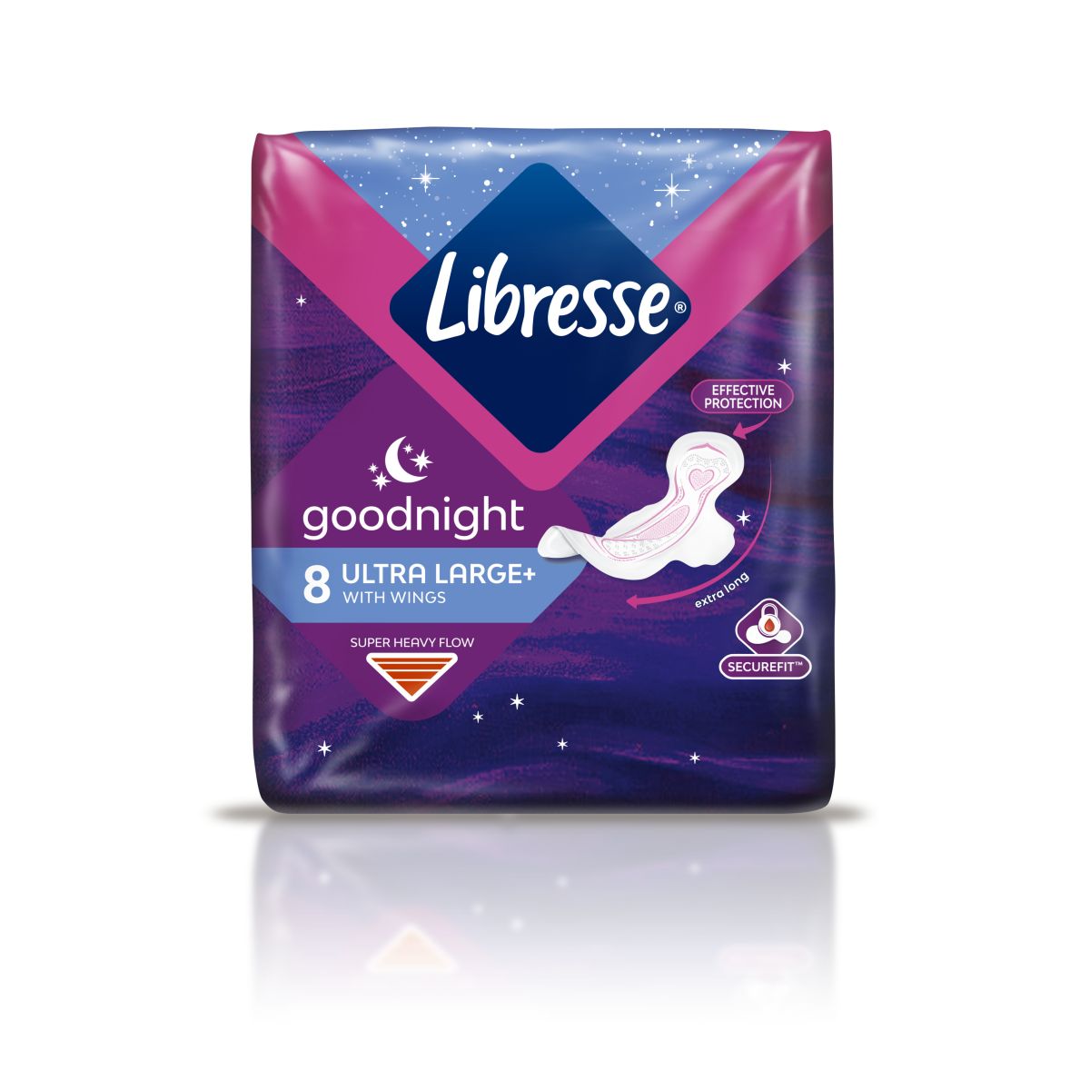 LIBRESSE HÜG SIDE ULTRA THIN GOODNIGHT WINGS N8 - Product Image