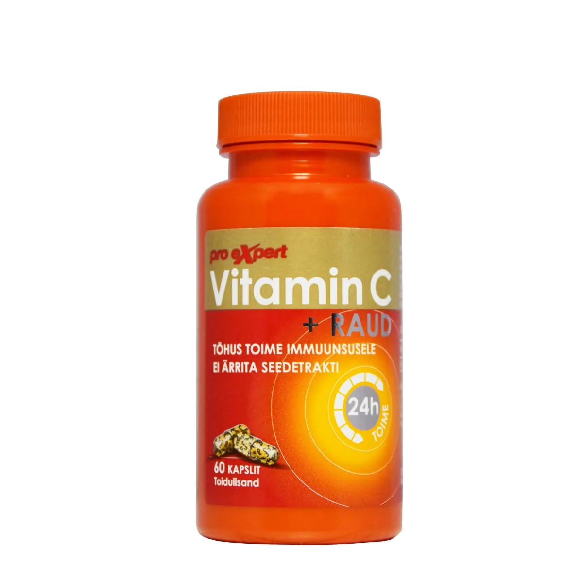 VITAMIN C PRO EXPERT+RAUD KAPSLID N60 - Product Image