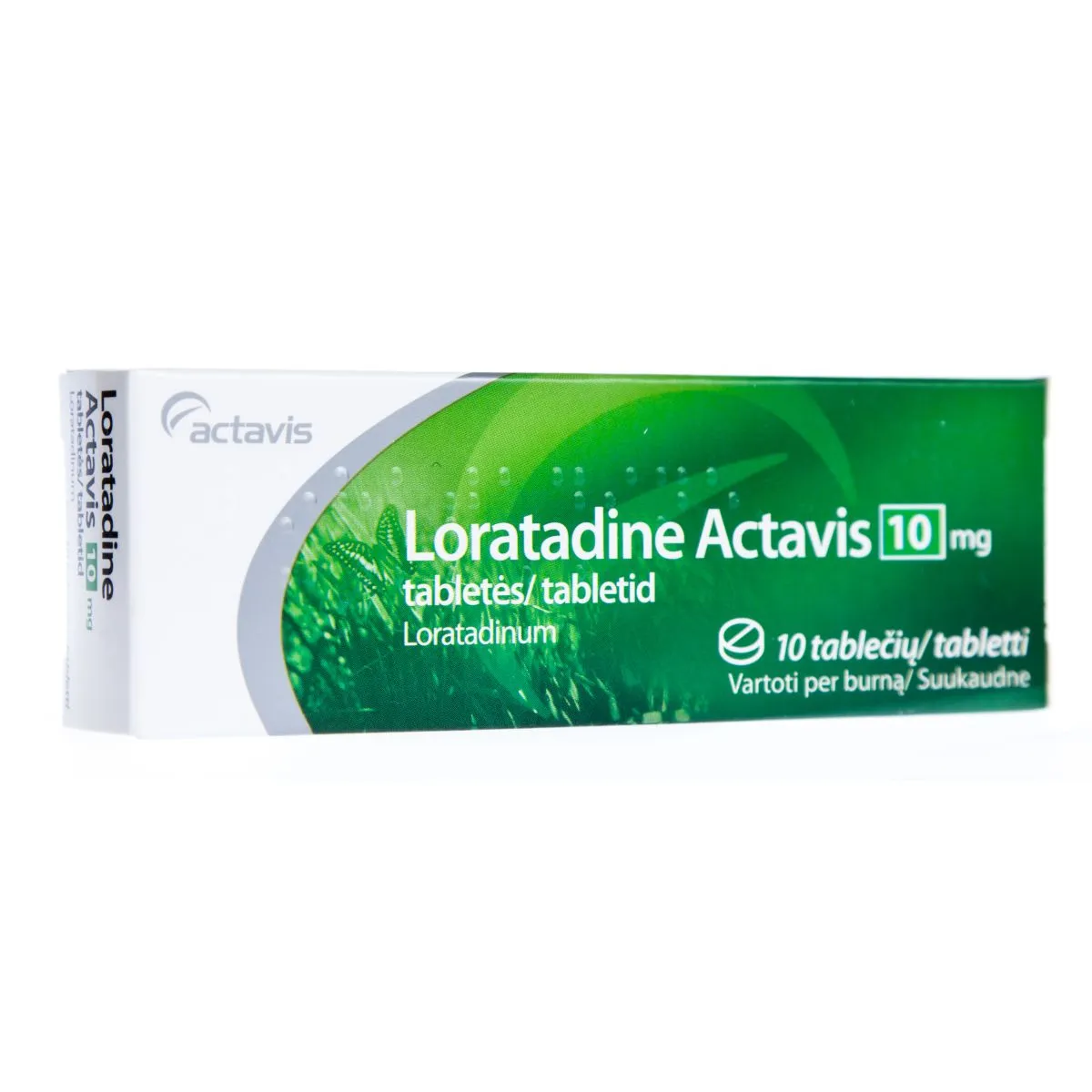 LORATADINE ACTAVIS TBL 10MG N10 - Product Image