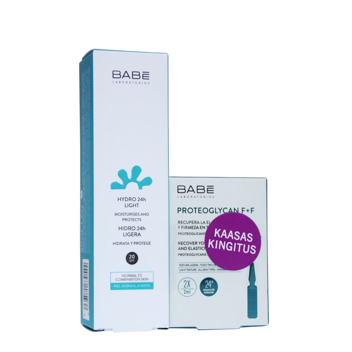 BABE KERGE NIISUTAV 24H KREEM SPF20 50ML+PROTEOGLYCAN F+F AMP  N2 - Product Image