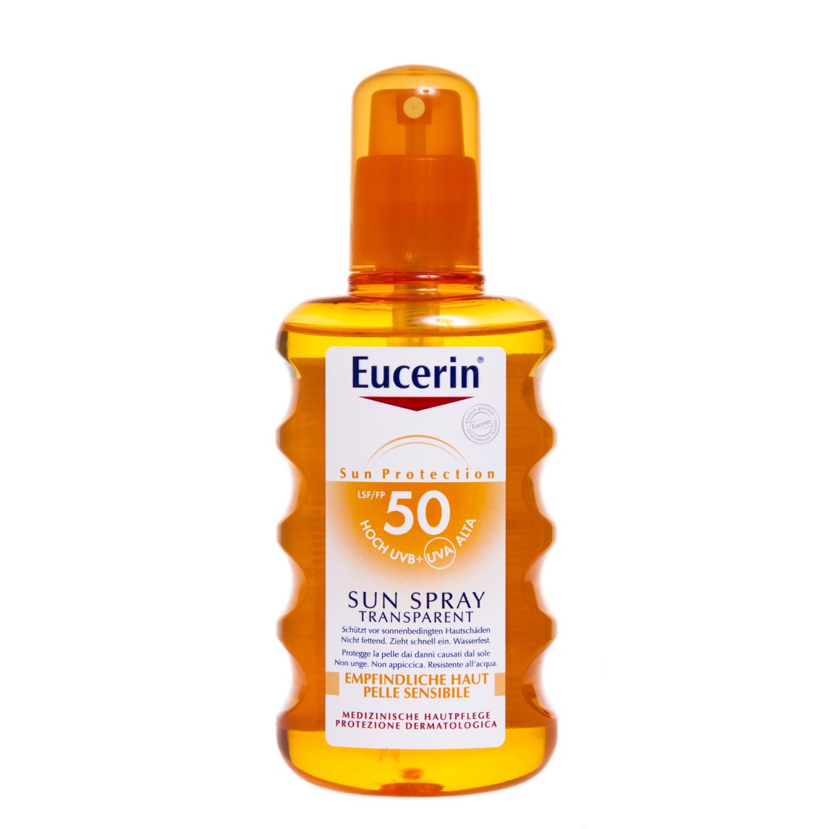 EUCERIN SUN VÄRVITU PÄIKESEKAITSESPREI SPF50 200ML - Product Image