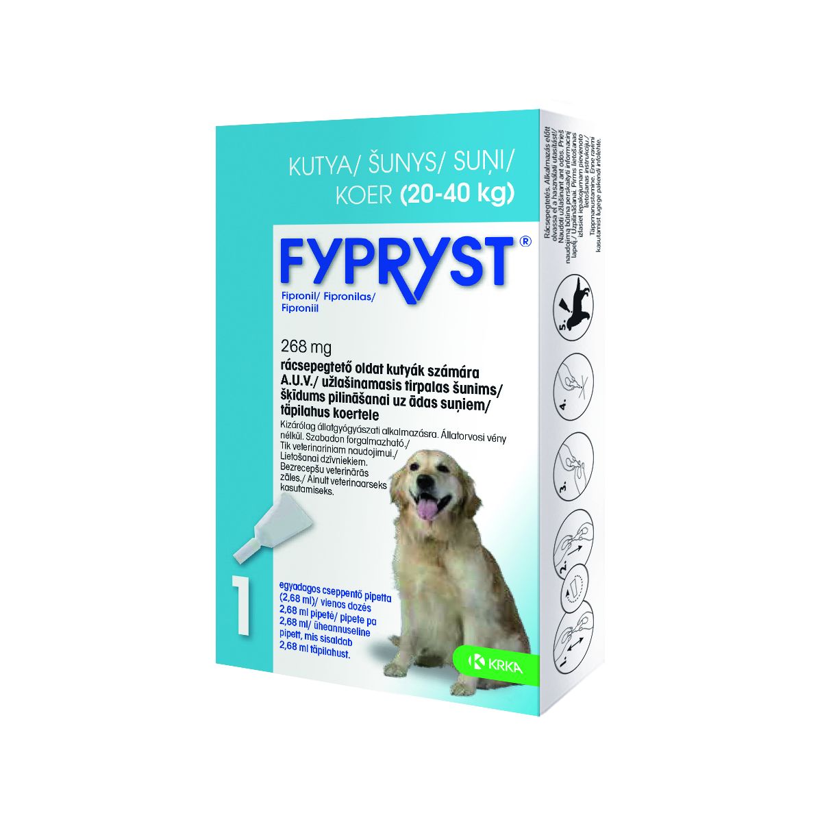 FYPRYST TÄPILAHUS 268MG/2,68ML 2,68ML N1 (20-40KG)