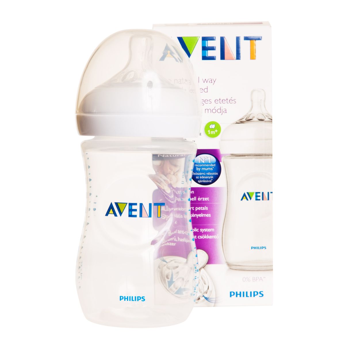 AVENT TOITMISPUDEL NATURAL (SILIK) 260ML - Product Image