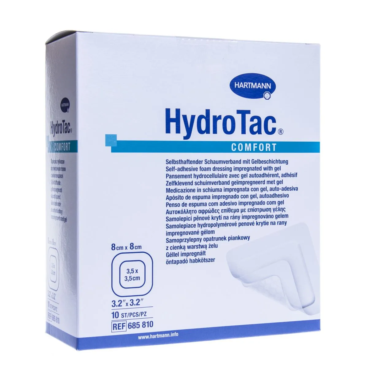 HYDROTAC COMFORT HAAVASIDE 8X8CM N10 /685810/