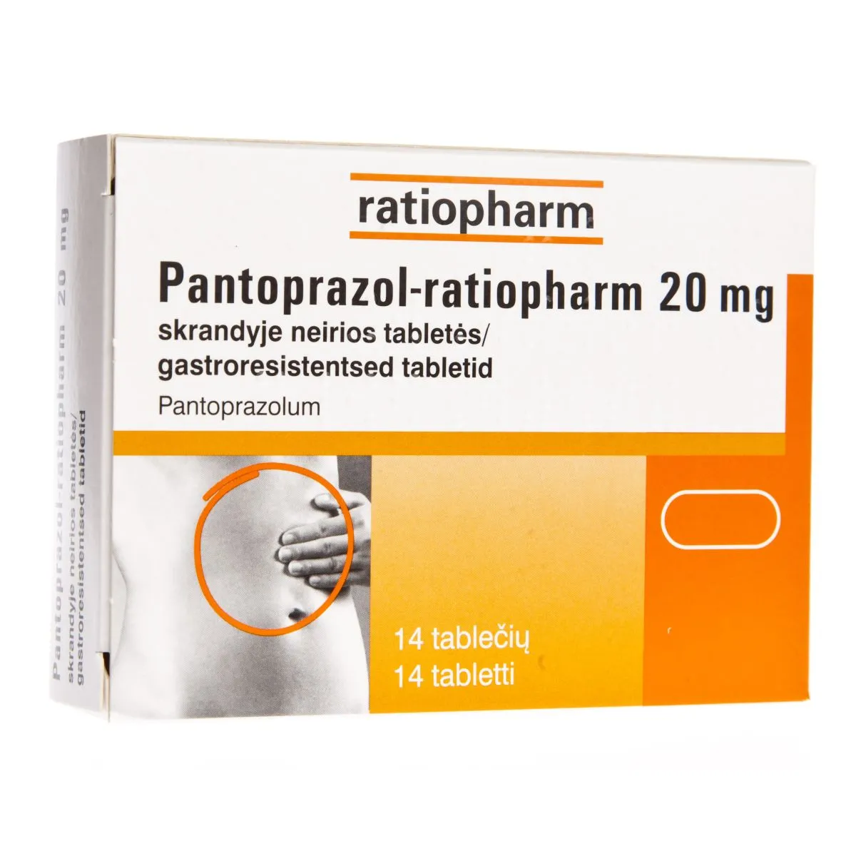 PANTOPRAZOL-RTP 20MG GASTRORESIST TBL 20MG N14 - Product Image