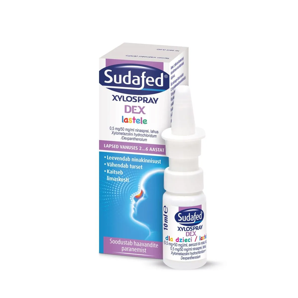 SUDAFED XYLOSPRAY DEX NINASPREI 0,5MG+50MG/ML 10ML - Product Image