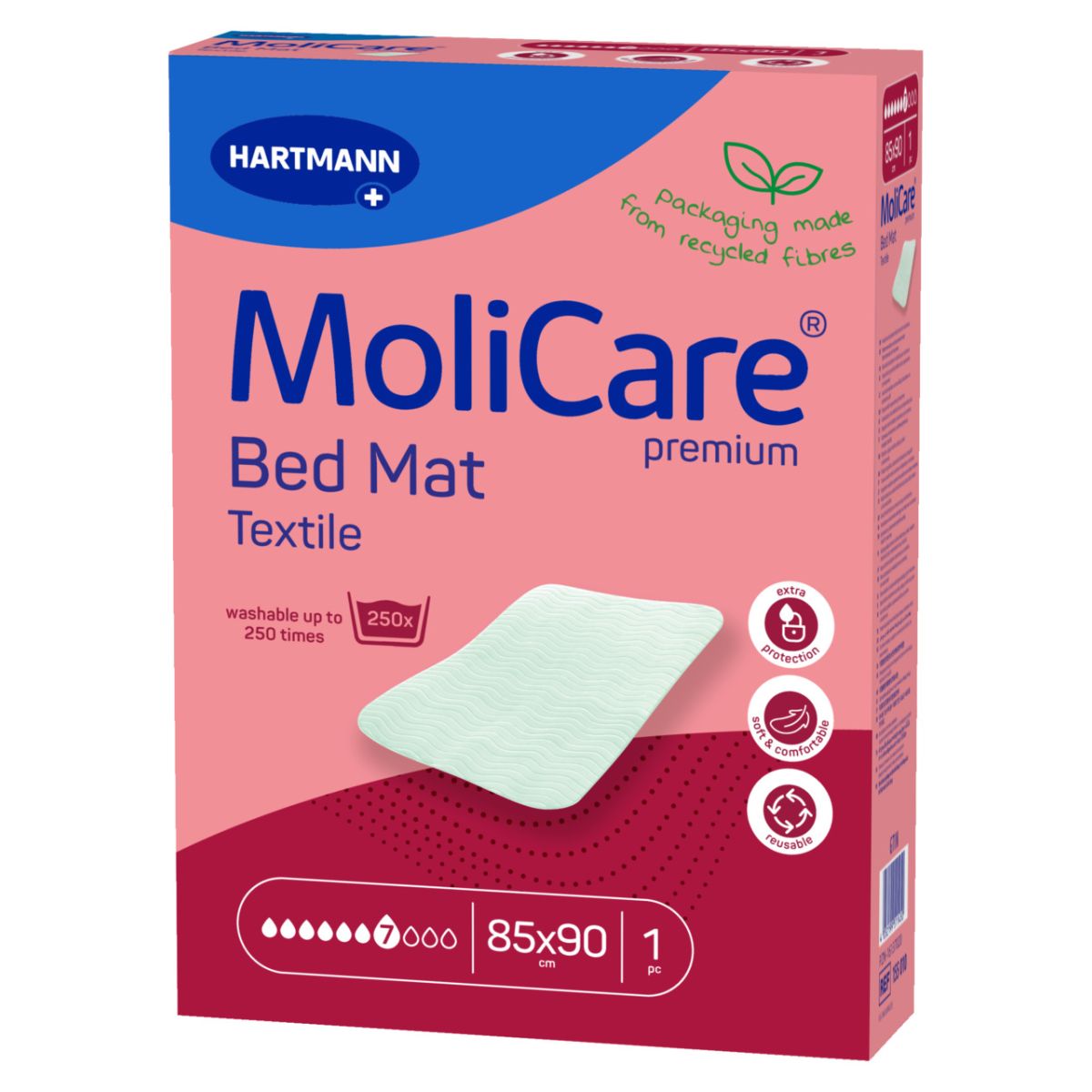 MOLICARE BED MAT TEXTILE 85X90CM N1/155010/ - Product Image