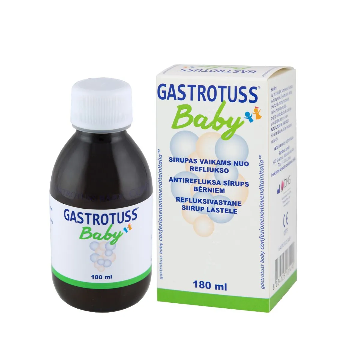 GASTROTUSS BABY REFLUKSIVASTANE SIIRUP LASTELE 180ML - Product Image