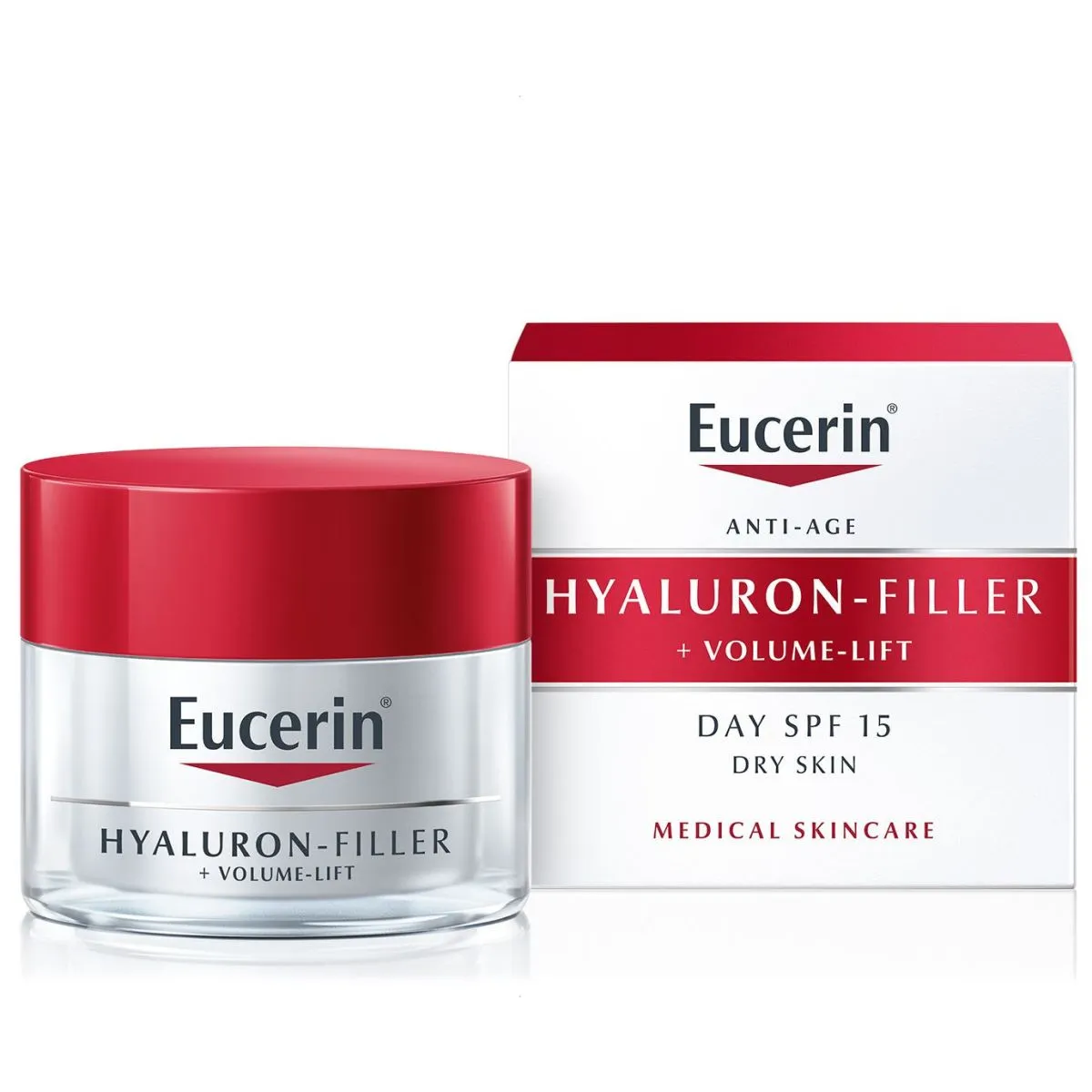 EUCERIN HYALURON FILLER+VOLUME PÄEVAKREEM KUIVALE NAHALE 50M - Product Image