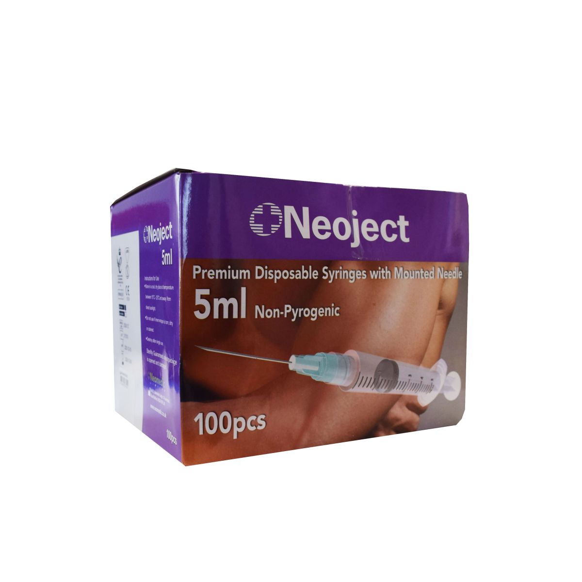 SÜSTAL NÕELAGA NEOJECT 5ML 3 OSALINE (23G) N100 /SLIP TIP/ - Product Image