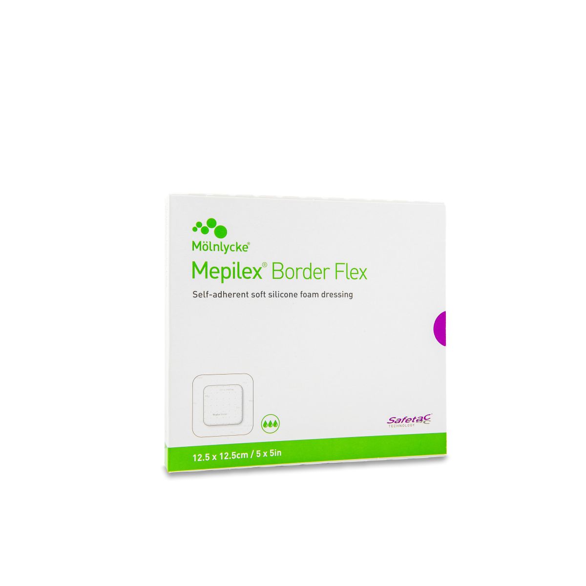 MEPILEX BORDER FLEX PLAASTER 12,5X12,5CM N5 STER - Product Image