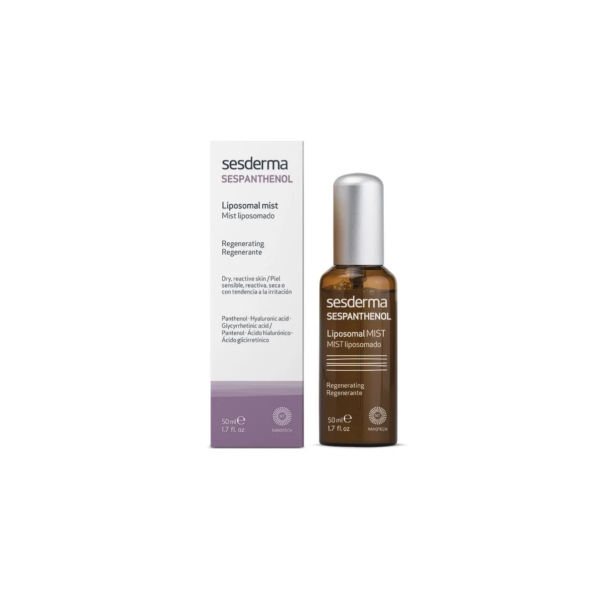 SESDERMA SESPANTHENOL NÄOSPREI TUNDLIKULE NAHALE 50ML - Product Image