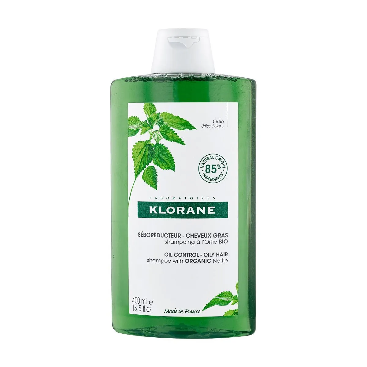 Klorane Seboregulating  Shampoo with Nettle  400 ml - Product Image