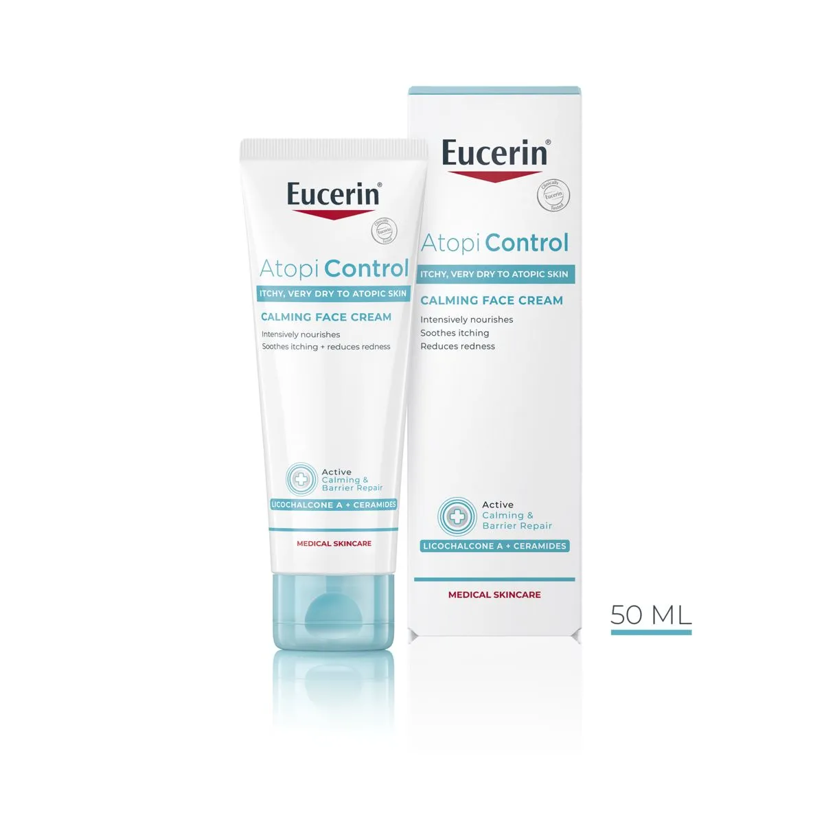 EUCERIN ATOPICONTROL NÄOHOOLDUSKREEM 50ML - Product Image