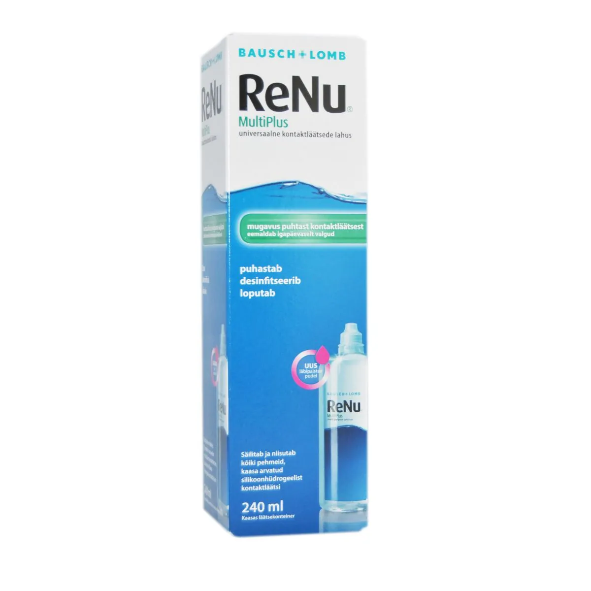 BAUSCH&LOMB RENU MULTIPLUS 240ML (KONTAKTLÄÄTSEDE DES.LAH) - Product Image